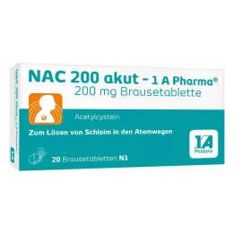 NAC 200 comprimidos efervescentes de akut-1A Pharma, 20 uds