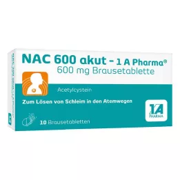 NAC 600 comprimidos efervescentes de akut-1A Pharma, 10 uds