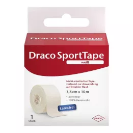 DRACO TAPEVERBAND 3,8 cm x 10 m blanco, 1 pieza
