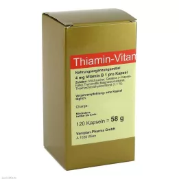 THIAMIN Cápsulas de vitamina B1, 120 uds
