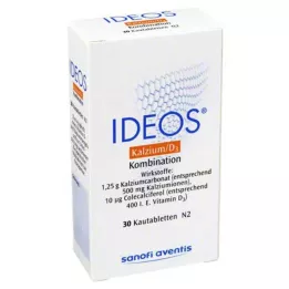 IDEOS Comprimidos masticables de 500 mg/400 UI, 30 uds