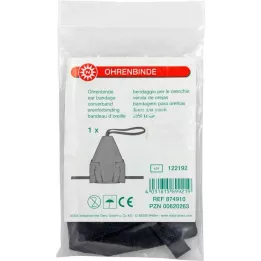 OHRENBINDE negro medio, 1 pieza