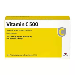 VITAMIN C 500 comprimidos recubiertos con película, 100 uds