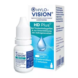 HYLO-VISION HD más gotas para los ojos, 15 ml