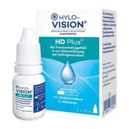 HYLO-VISION HD Plus gotas para los ojos, 2X15 ml