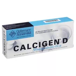 CALCIGEN D 600 mg/400 U.I. comprimidos efervescentes, 40 uds