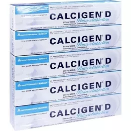 CALCIGEN D 600 mg/400, es decir, tabletas de puente, 100 pz