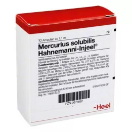 MERCURIUS SOLUBILIS INJEEL Ampoules de Hahnemanni, 10 pz