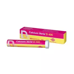 CALCIUM VERLA D 400 comprimidos efervescentes, 20 uds