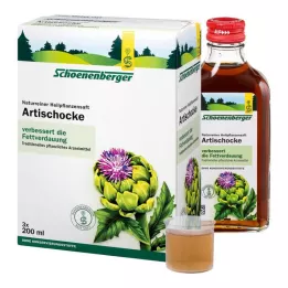 ARTISCHOCKENSAFT Schoenenberger, 3 x 200 ml