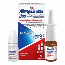 ALLERGODIL Agudo Duo 4 ml AT Agudo/10 ml NS Agudo, 1 ud