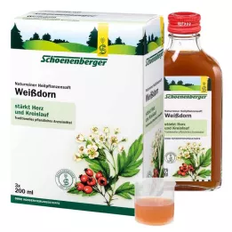 WEISSDORN SAFT Jugos de plantas medicinales Schoenenberger, 3X200 ml