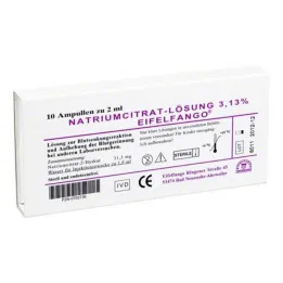 Natrum citricum 3,13% ampollas, 10x2 ml