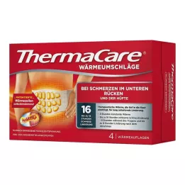 THERMACARE Fajas para la espalda S-XL para aliviar el dolor, 4 piezas