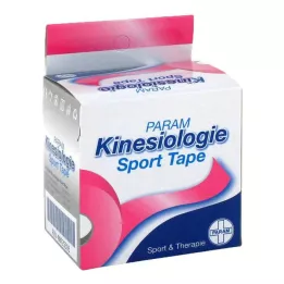 KINESIOLOGIE Cinta Deportiva 5 cmx5 m rosa, 1 ud