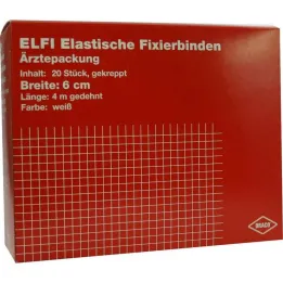Dracoelfi vendaje elástico de fijación 6cmx4m crepado, 20uds