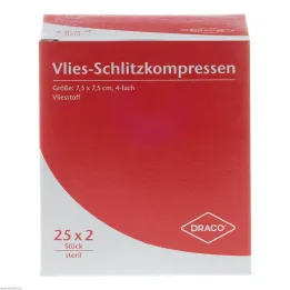 Compresas cortadas de vellón 7,5x, 25x2 piezas