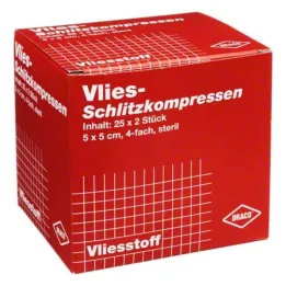 Compresas cortadas de vellón 5x5c, 25x2 piezas