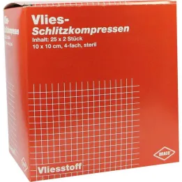 Compresas cortadas de vellón 10x1, 25x2 piezas