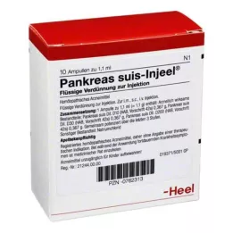 PANKREAS SUIS Ampoules injustos, 10 pz