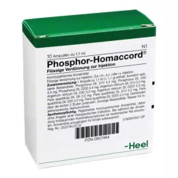 PHOSPHOR HOMACCORD Ampoules, 10 pz