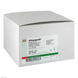 VLIWAZELL Compresas absorbentes no estériles 10x10 cm, 100 uds