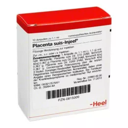PLACENTA SUIS Ampoules injustos, 10 pz