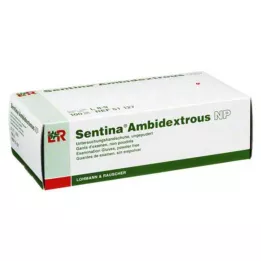 SENTINA Guantes ambidiestros sin talco, talla L, 100 uds