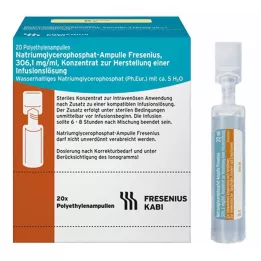 NATRIUMGLYCEROPHOSPHAT Solución concentrada para infusión en ampollas, 20 x 10 ml