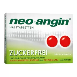NEO-ANGIN Pastillas para la garganta sin azúcar, 24 uds