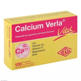 CALCIUM VERLA Comprimidos recubiertos con película Vital, 100 uds