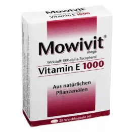 MOWIVIT Vitamina E 1000 cápsulas, 20 uds
