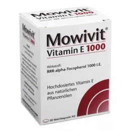 MOWIVIT Vitamina E 1000 cápsulas, 50 uds