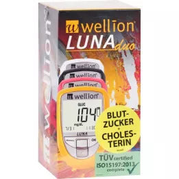 WELLION Lunaduo BZ-Dissef.set Mg/Dl White, 1 pz
