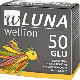 WELLION LUNA Tiras reactivas para medir la glucosa en sangre, 50 uds