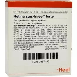 RETINA SUIS AMPOULAS FORTE DELEEL, 10 pz