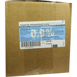 Solución salina al 0,9% botella de plástico, 10X100 ml