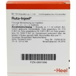 RUTA INJEEL Ampoules, 10 pz
