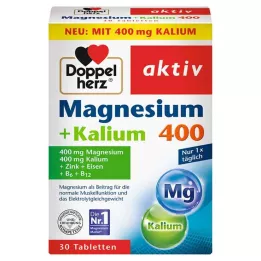 DOPPELHERZ Tabletas de magnesio y potasio, 30 uds