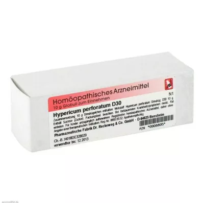 HYPERICUM D 30 Globuli, 10 g HYPERICUM D 30 Globuli, 10 g