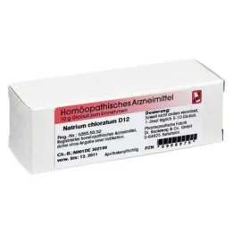 NATRIUM CHLORATUM D 12 Glóbulos, 10 g