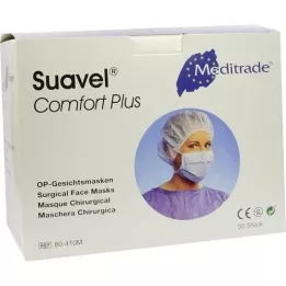 Mascarilla de la cirugía del bucal Z. BIND AZUL, 50 pz