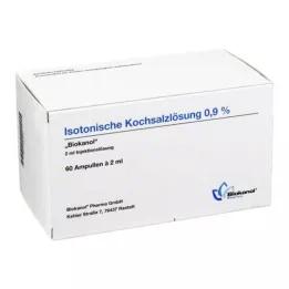 ISOTONISCHE Solución salina al 0,9% Biokanol ampollas, 60X2 ml