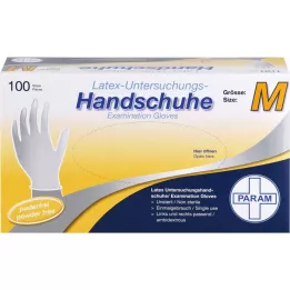 HANDSCHUHE Látex desechable sin polvo M, 100 uds