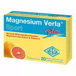 MAGNESIUM VERLA plus granulado, 20 uds