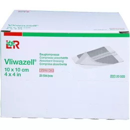 VLIWAZELL La succión comprime estéril 10x10 cm, 25 pz