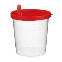 Vaso para orina con tapa a presión, 1 pieza