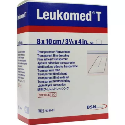 LEUKOMED Apósitos estériles transparentes 8x10 cm, 50 uds