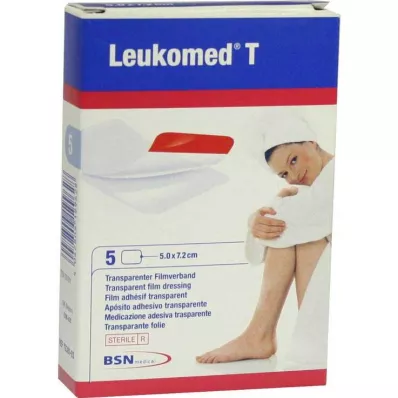 LEUKOMED Yeso estéril transparente 5x7,2 cm, 5 uds