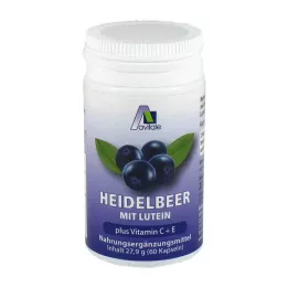 HEIDELBEER KAPSELN+Luteína+C+E, 60 pz